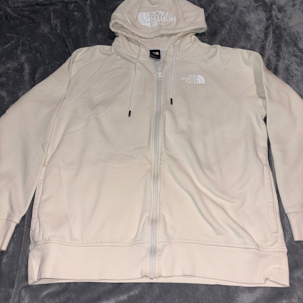 The North Face Men's Off-White Hoodie Jacket